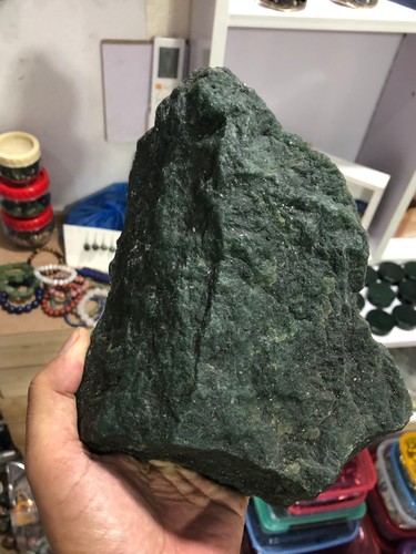 Large natural nephrite jade - large,