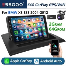 For BMW X3 E83 2004-12 Carplay Car Radio Stereo Head Unit Android14 64G GPS +DAB