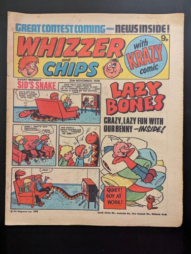 Whizzer and chips comic - and, comic,
