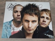 MUSE FULLY SIGNED 10 X 8 AUTOGRAPHED PHOTO MATT BELLAMY...REAL