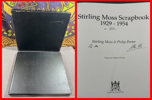 Signed stirling moss - signed, scrapbook