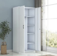 White Metal Storage Cabinet 5