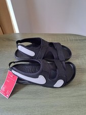 Nike Sunray Adjust  Sandals Older Boys Black Size UK 5.5 Shoes Beach