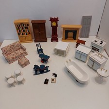 Wooden dolls house furniture