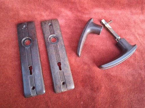 Vintage bakelite art deco door - bakelite,