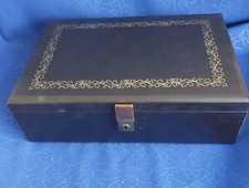 Elegant Musical Jewellery Box. Black, Tallent of Old Bond Street London