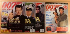 James Bond 007 Spy Files Magazine Issues 1, 3, 4, and promotional leaflet
