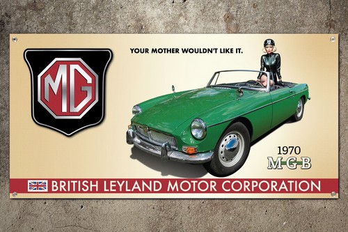 1970 mgb garage banner 2ft - 1970,