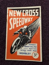 Speedway programme pre war New