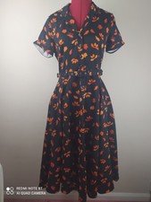 Collectif Black Orange Shirt