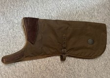 BARBOUR WAX DOG COAT, SIZE XL, GREEN, BULLDOG, FAB!