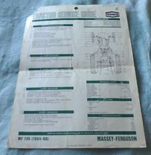 Vintage tractor Service Guide by Texaco, MF 135 (1964-69) dated 1969