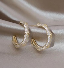 gold bamboo earrings gold bamboo hoops