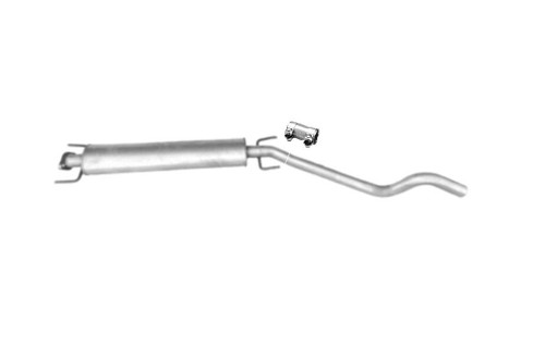 Middle exhaust muffler center - middle,