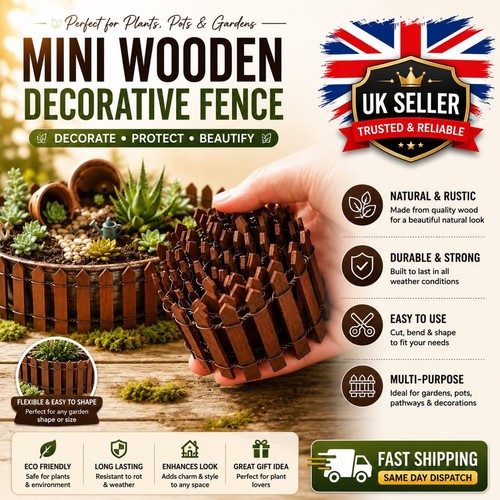 2pcs mini wooden - 2pcs, picket