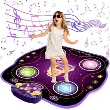 Dance Mat Toy LED Kids Electronic Dance Pad Musical Dance Mat Dancing Play Mat