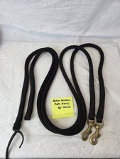  Western Rope Reins  black 64"