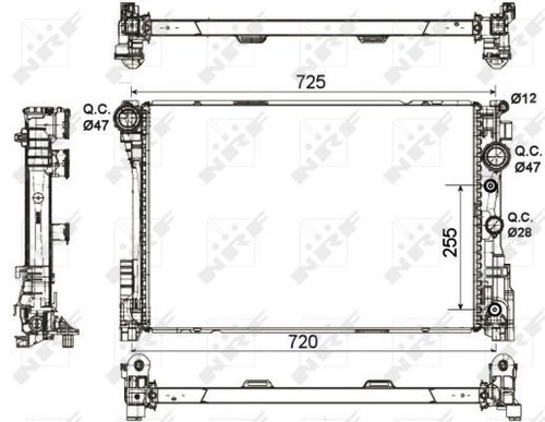 Nrf radiator for - mercedes, benz