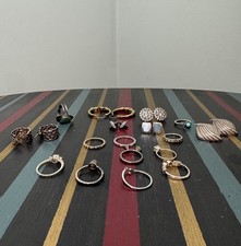 Joblot Bundle of 17 Pieces Sterling Silver Jewellery – Earrings & Rings – 66.4g