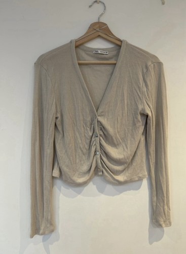Zara beige cardigan size - zara,