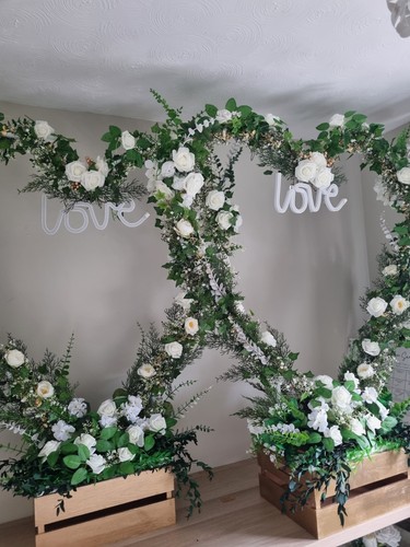 Heart wedding arch complete - 2,