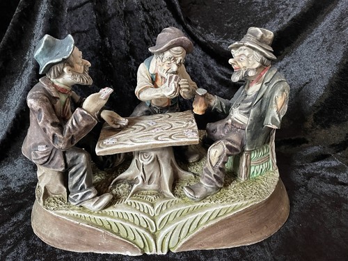Three men playing cards - men,