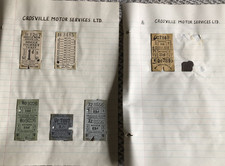 6 Crosville Motor Services Ltd. Early Vintage Single & Return Bus Tickets