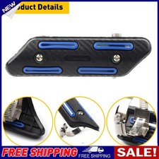 Exhaust Muffler Pipe Heat Shield Cover Heel Guard Universal Black Motorcycle UK