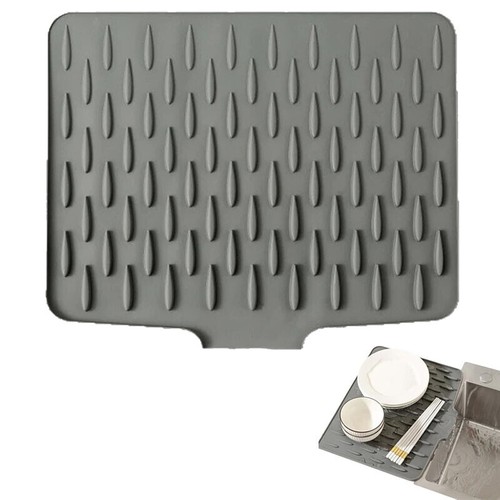 Silicone dish draining mat - draining,