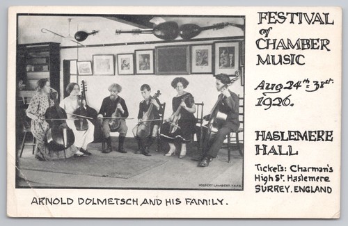 Postcard antique music arnold - antique,