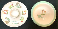 Cath Kidston Kids Safari Zoo Animals Egg Cup Plate & Bowl - China Breakfast Set