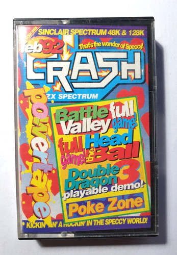 Crash magazine cover tape - magazine,