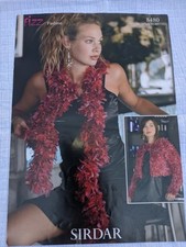 Sirdar Knitting Pattern.  Cardigan And Boa. Pattern 8480.