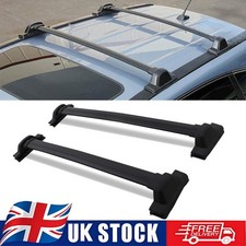 BLACK ROOF CROSS BARS FULL LENGTH TOP MOUNT LUGGAGE RACK FOR HONDA CRV MK3 07-11