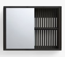 John Lewis Mirrored Slatted Bathroom Cabinet - Slate [Used/Missing Items} B+