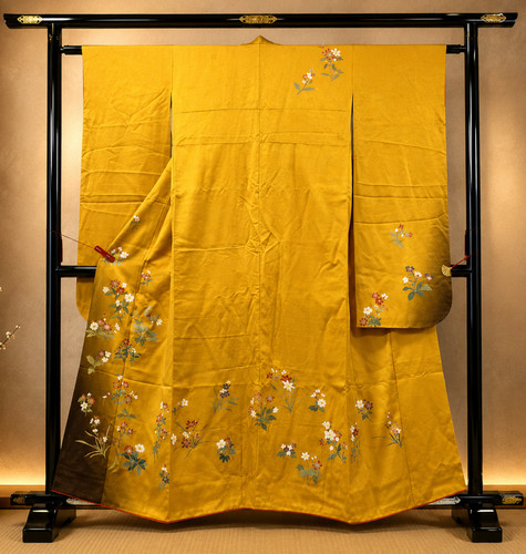 Vintage japanese furisode - vintage,