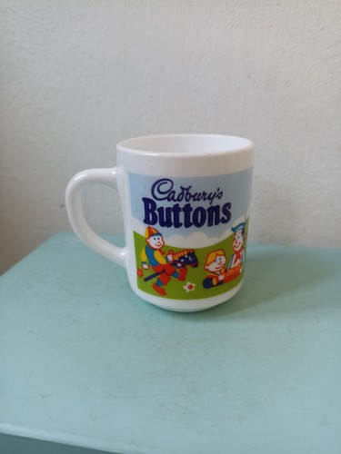 Vintage cadburys buttons - buttons, mug