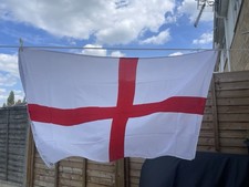England Flag St George's Cross Red White English National Flag 5 FT x 3 FT NEW