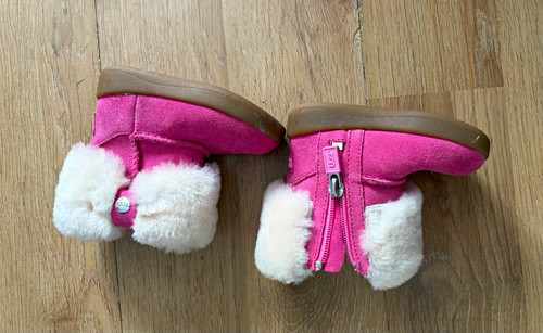 Ugg girls pink suede ankle - ugg,
