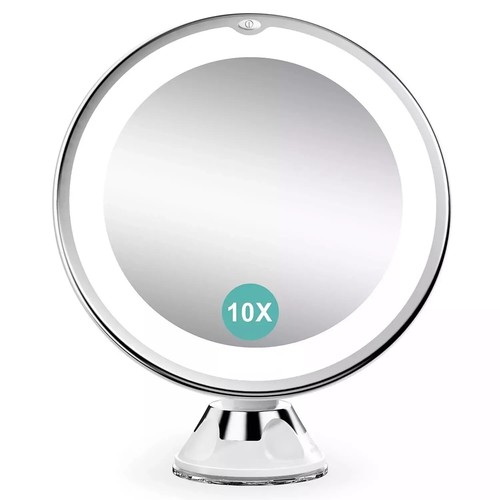 10x magnifying mirror with led - 10x,