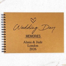 Personalised Wedding Memories, A3/A4/A5/Square, Scrapbook, Card, Photo Album