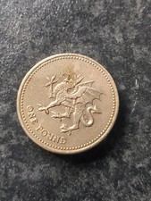 1x 2000 £1 Welsh Dragon Old