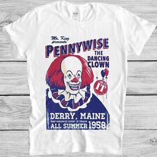 Pennywise T Shirt The Dancing Clown Stephen Kings It Retro Cool Gift Tee 2177