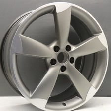 AUDI A6 4G C7 ROTOR ARM ALLOY WHEEL RIM SILVER DIAMOND CUT 4G0601025BP X1