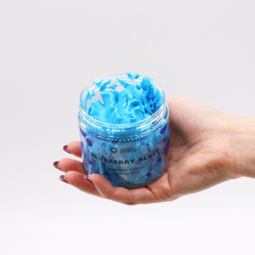 Blueberry whipped soap 120g - blueberry,