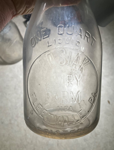 Nice embossed quart milk - embossed,