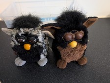 1999 Original Furby's Spares & Repairs Tand & Black Grey & Black