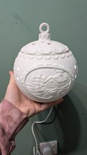 Scentsy Christmas Bauble Holiday Cottage Wax Warmer White