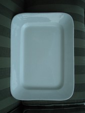 Large White Antique Platter -