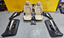 MERCEDES C CLASS C204 COUPE C250CDI INTERIOR BEIGE LEATHER SEAT & DOOR CARD SET